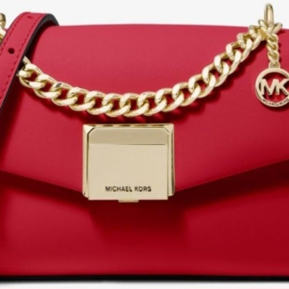 Michael Kors Lita Red Small Crossbody Bag  (Rare) NWT - Picture 9 of 10